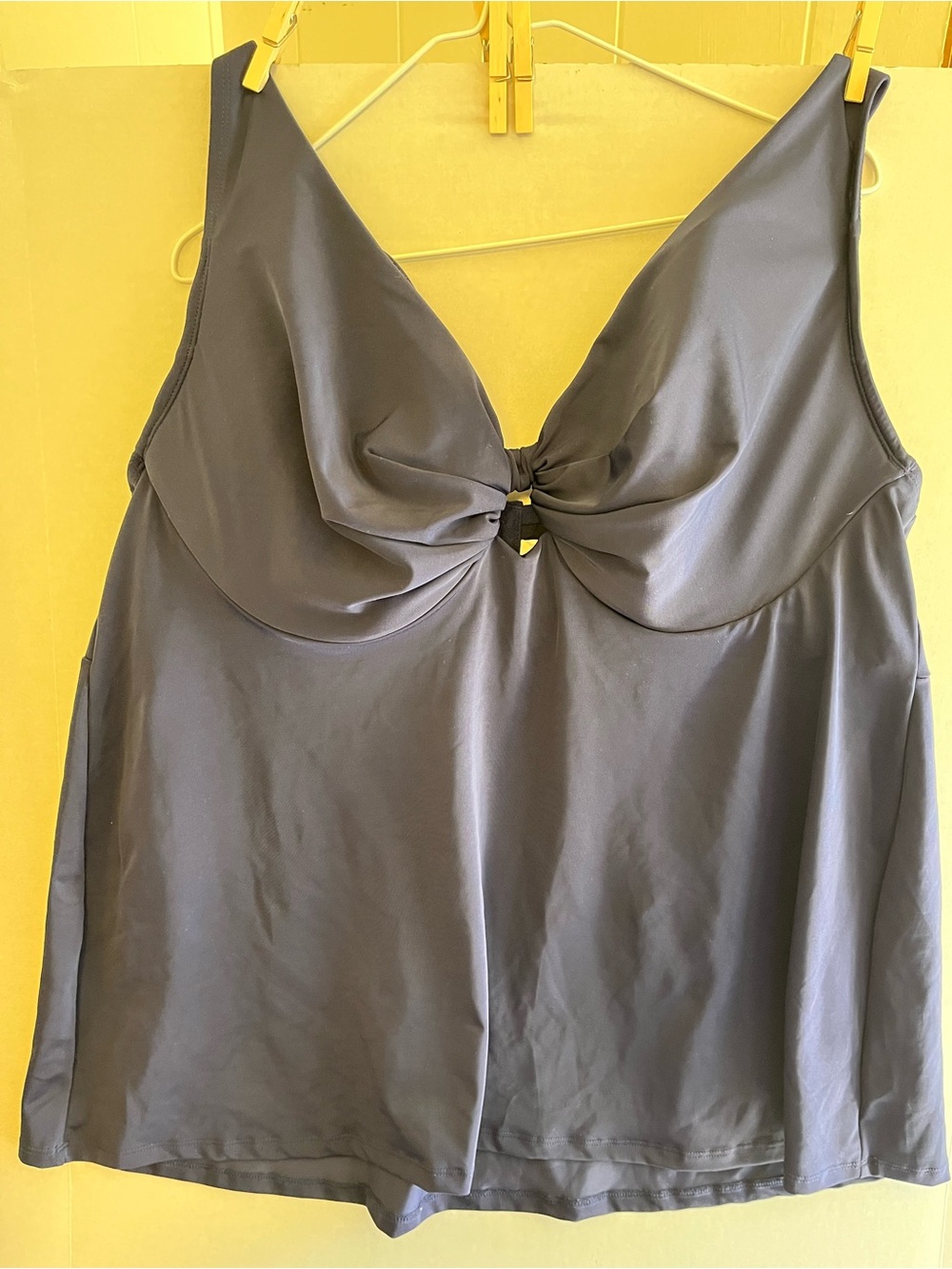 NAVY Tankini Swim Top Women’s Plus Underwire 46DD Lane Bryant Cacique